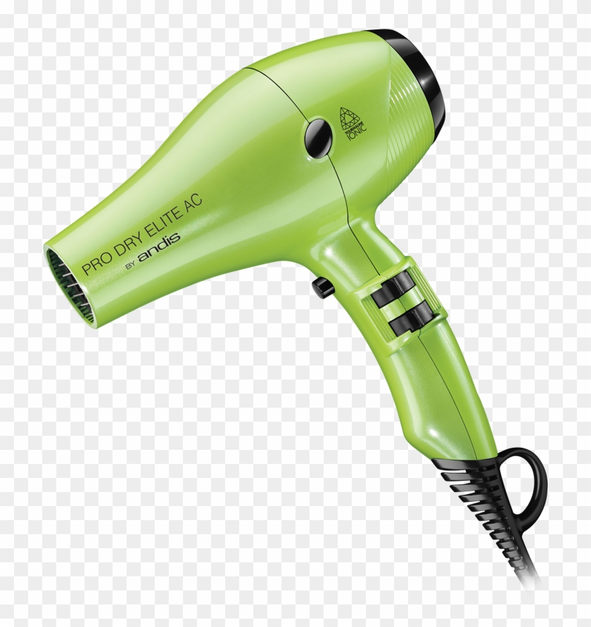 Green Hair Blower Png , Png Download - Hair Dryer Green Png Clipart #3484249