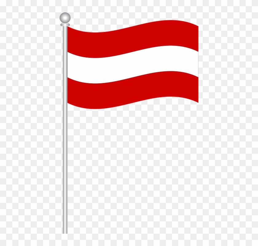 Flag Of Austria Flag Austria World Flags - Flag Clipart #3484658