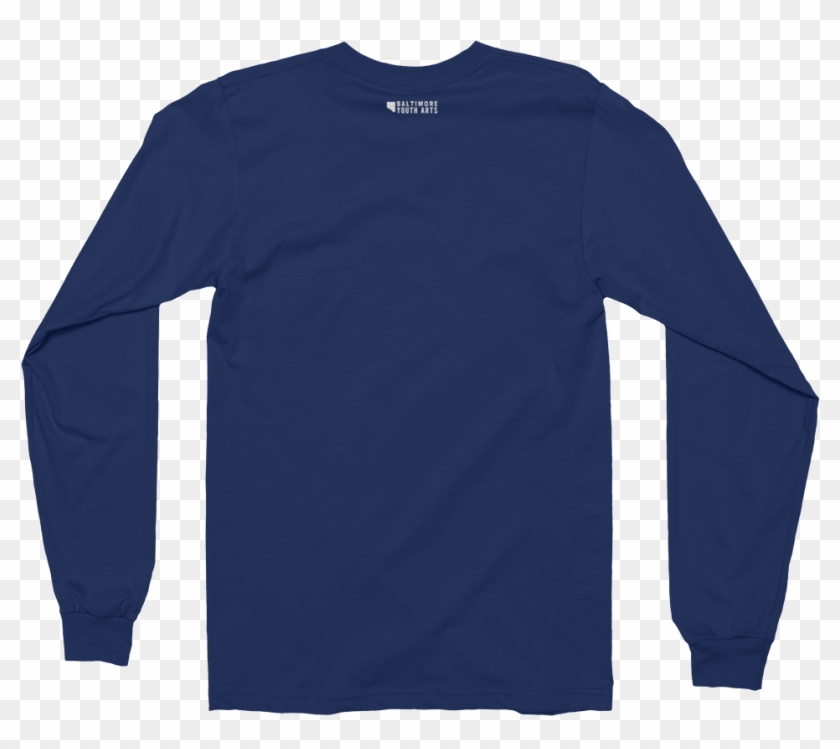 Destinywhite Bya Logowhite Mockup Back Flat Navy - Long Sleeve Mockup Navy Clipart