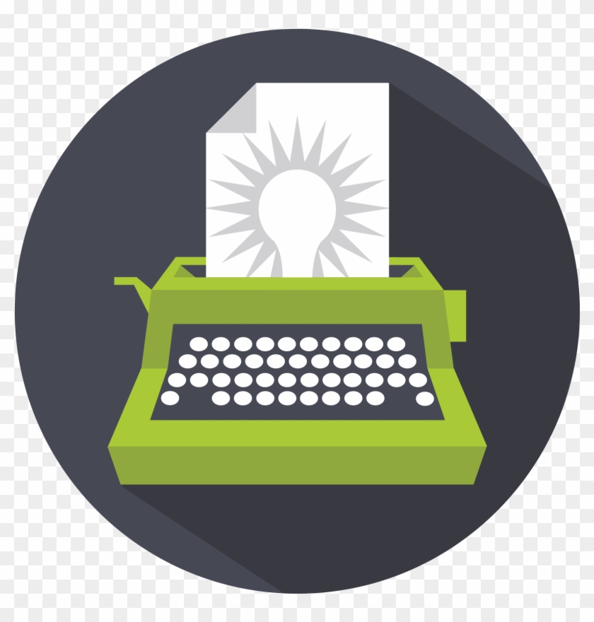 Jcw Creative Agency Writer Green Icon Image - Circle Clipart #3485368