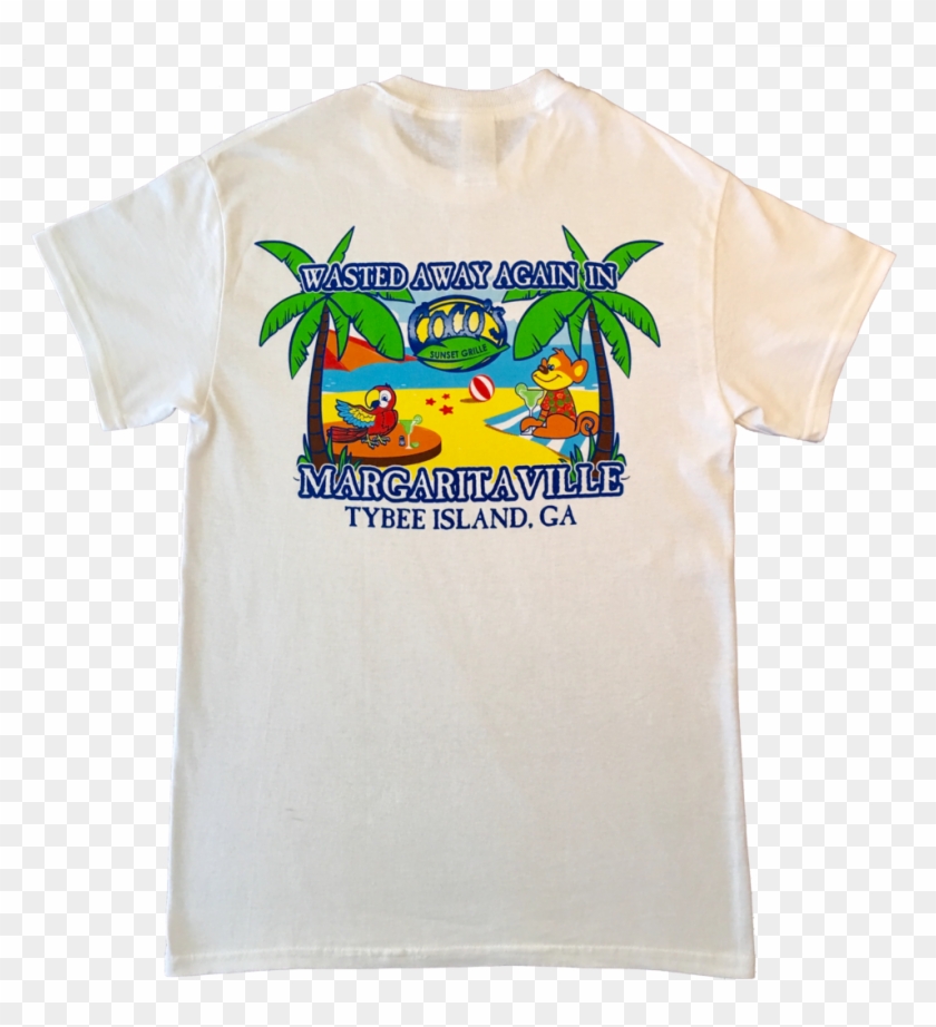 Margaritaville Tshirt Ss White Back - Margaritaville Shirt Clipart #3485429