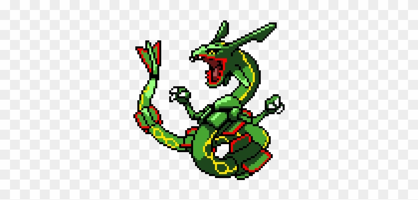 Oi Mega Rayquaza Sprite Gif Clipart 3486097 Pikpng