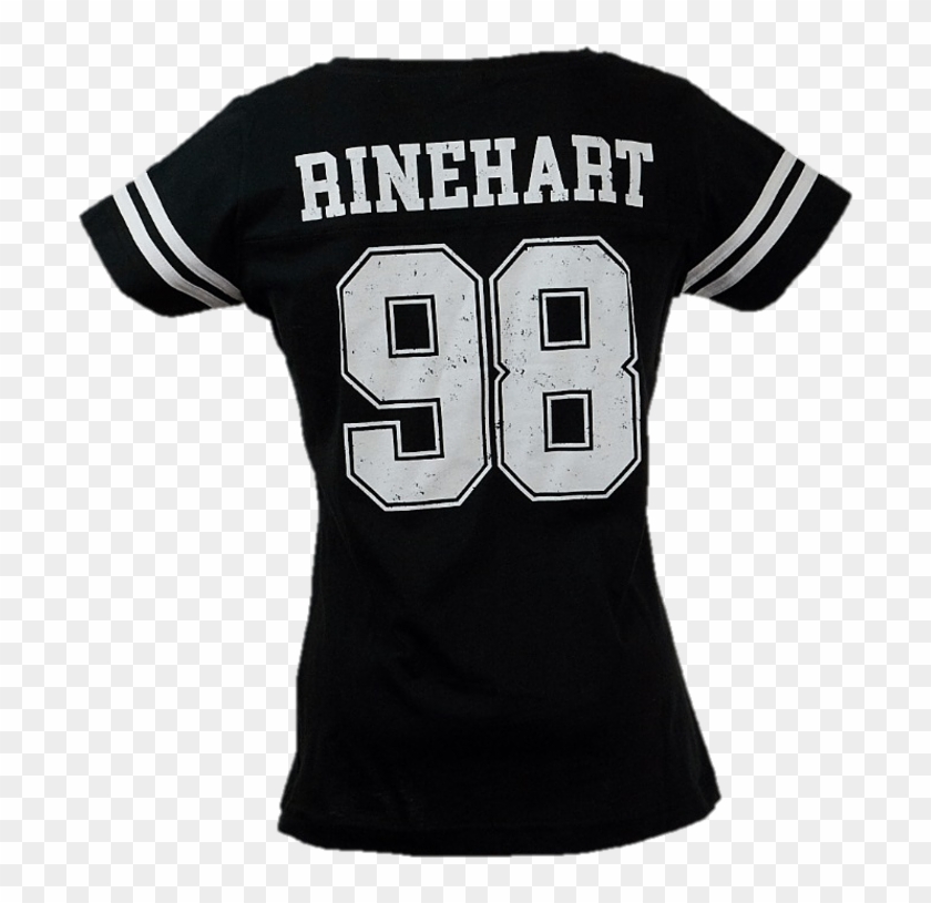 Women's Black Football Jersey T-shirt - Sports Jersey Clipart