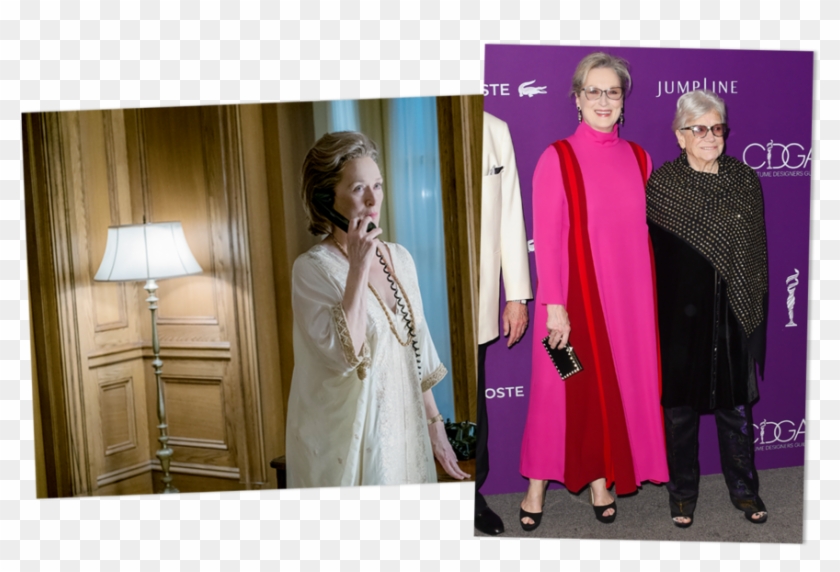 Meryl Streep And Ann Roth Pose On The Red Carpet At - Meryl Streep Wearing Crown Clipart