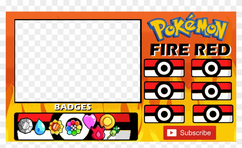 Pokemon Fire Red Overlay Clipart #3486531