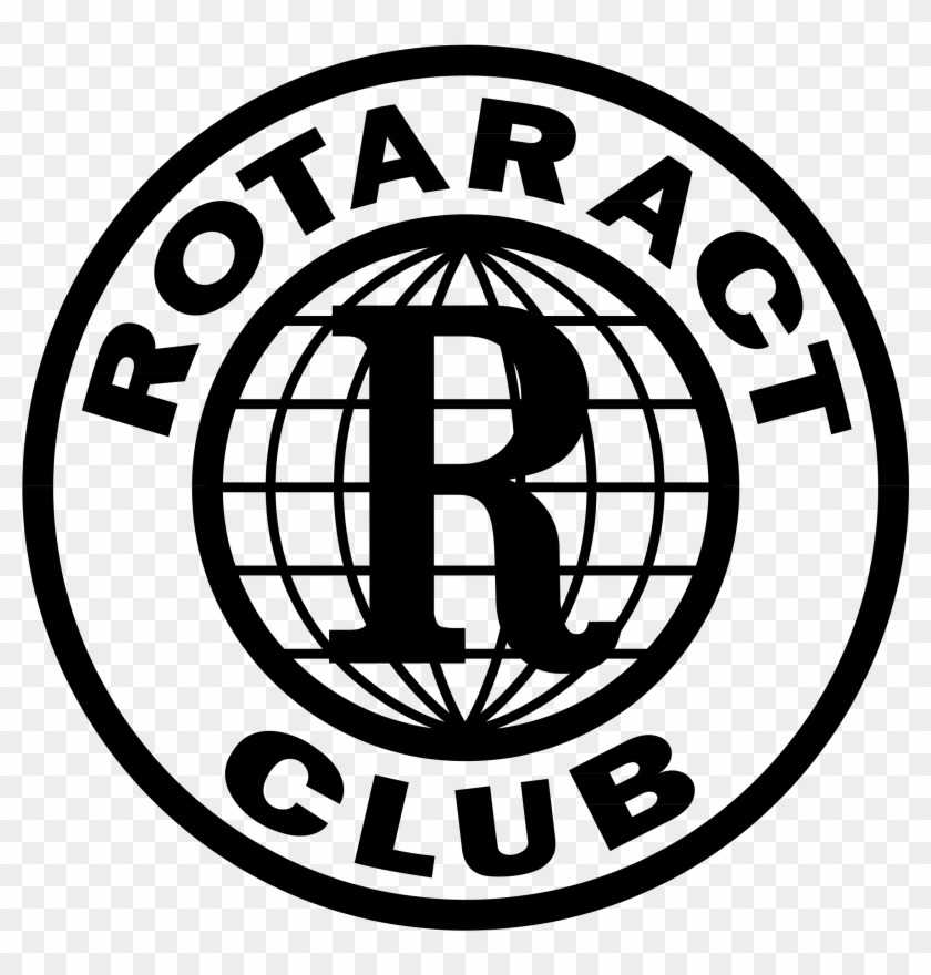 Rotaract Club Logo Png Transparent - White Rotaract Club Logo Png Clipart #3486568