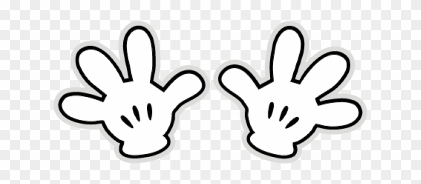 Drawn Mickey Mouse Glove - Manos De Mickey Png Clipart