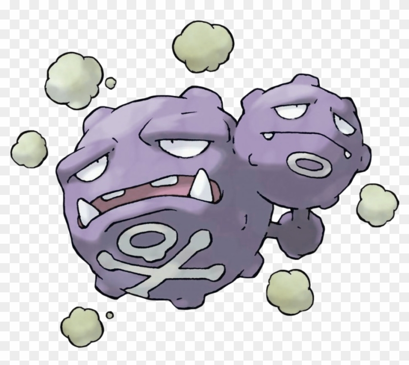 Weezing Pokemon Firered And Leafgreen Official Art - Pokemon Poison Clipart #3487140