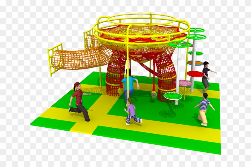 Rainbow Tree Swing - Playground Clipart #3487867