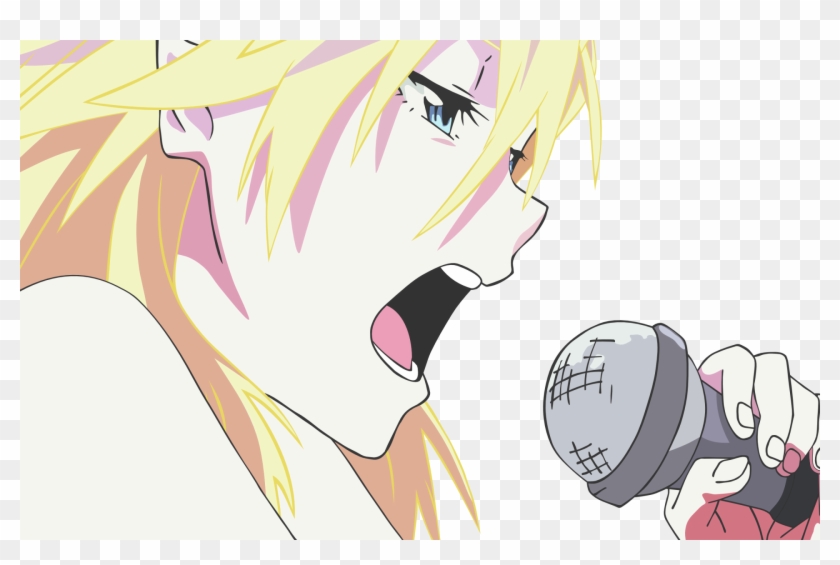 - Anime Blonde Girl Singing , Png Download - Anime Girl Singing Meme Clipart
