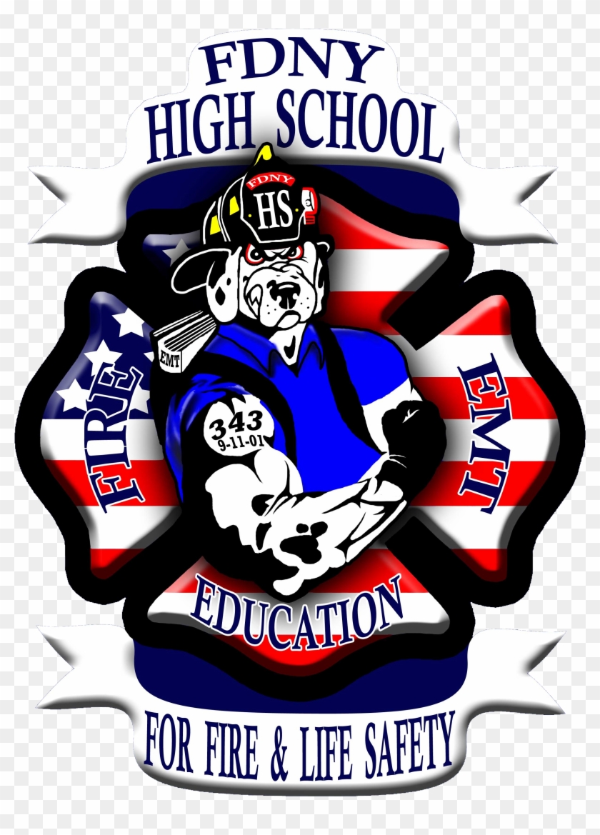 Fdny High School Fire Dept, Firefighters, Ems, High - Poster Clipart #3488223