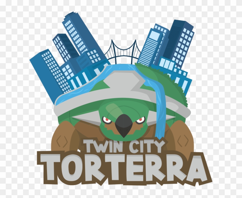 Twin City Torterra - Graphic Design Clipart #3488519