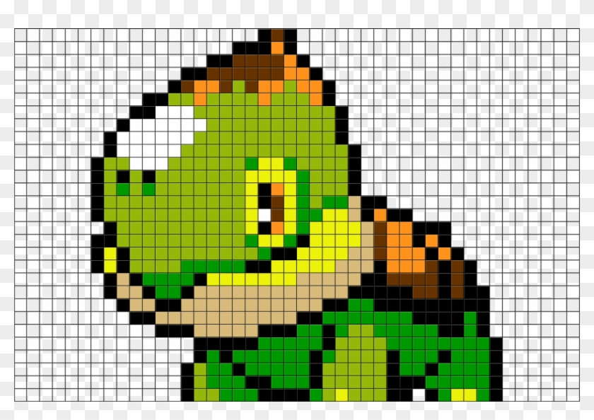 2 Download The Template - Pokemon Pixel Art Turtwig Clipart #3488605