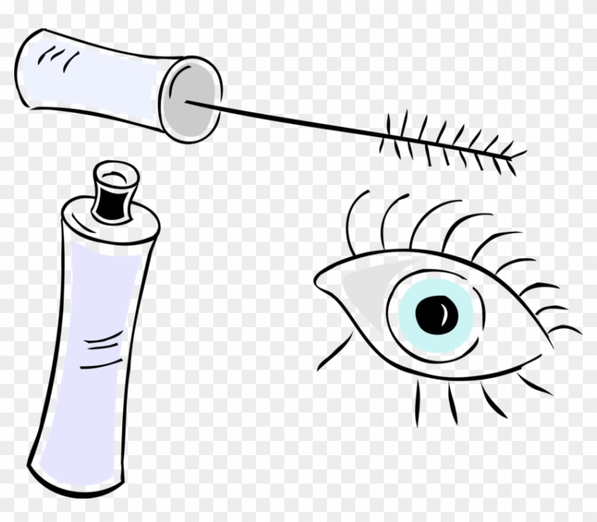 Vector Illustration Of Cosmetic Beauty Product Mascara Clipart #3489124