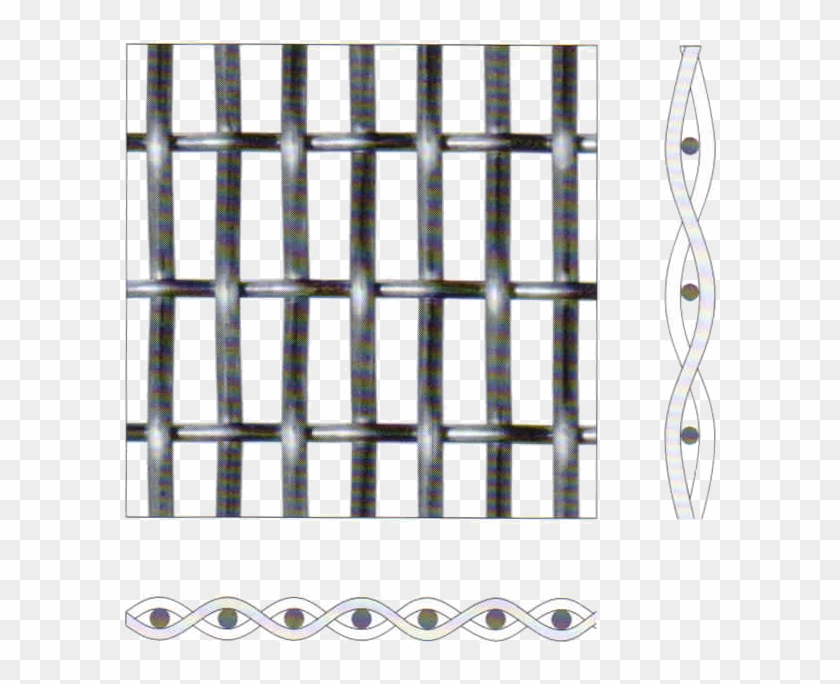 Rectangular Oblong Woven Wire Mesh - Gewebearten Clipart