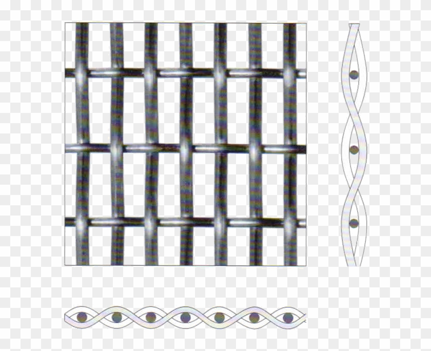 Rectangular Oblong Woven Wire Mesh - Gewebearten Clipart #3489328