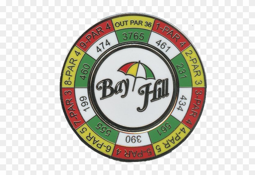 Arnold Palmer Yardage Coin With Removable Ball Marker - Circle Clipart #3489422