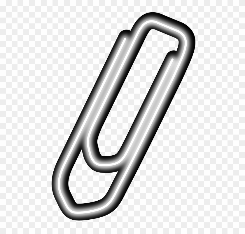 Paper Clip Office Tools Clip Supplies Metal - Cartoon Image Of Paper Clip - Png Download #3490117
