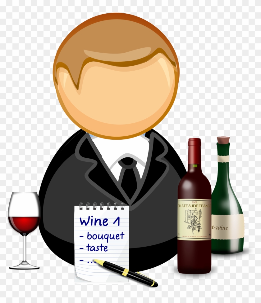 Wine Cocktail Sommelier Wine Tasting - Sommelier Icon Clipart