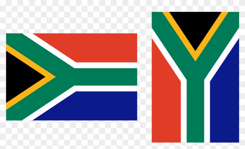 South Africa Flag Horizontal And Vertical - National Flag Of South Africa Clipart