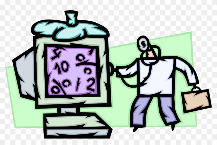 Vector Illustration Of Computer Service And Repair Clipart