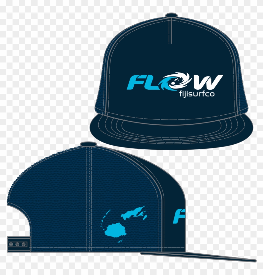 Fiji Surf "flow" Navy Trucker Snap - Baseball Cap Clipart