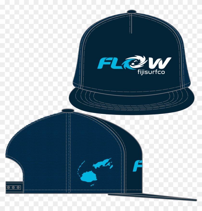 Fiji Surf "flow" Navy Trucker Snap - Baseball Cap Clipart #3491524