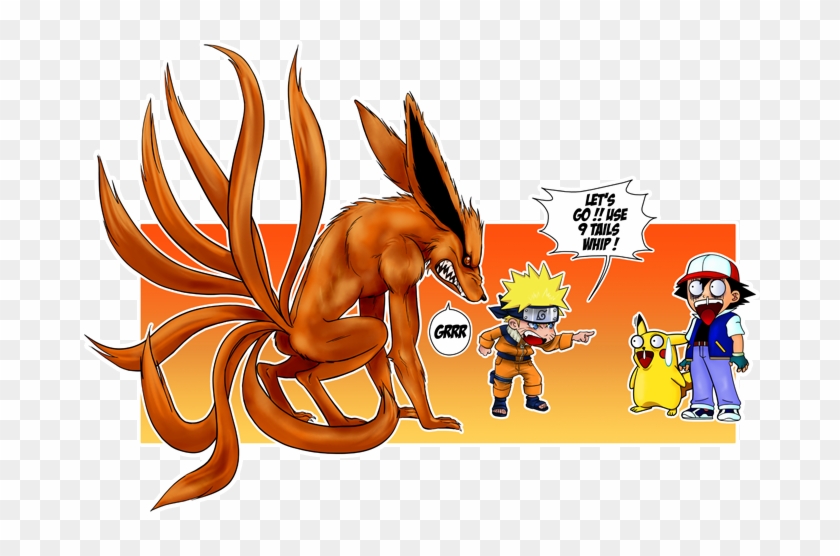 Pikachu And Ash And Kyubi Preview - Pokemon Kyubi Clipart