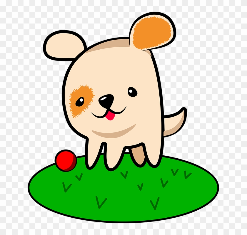 Dog Animal Pet Dogs Playing Ball Playing Puppy - Dog Clipart #3491974