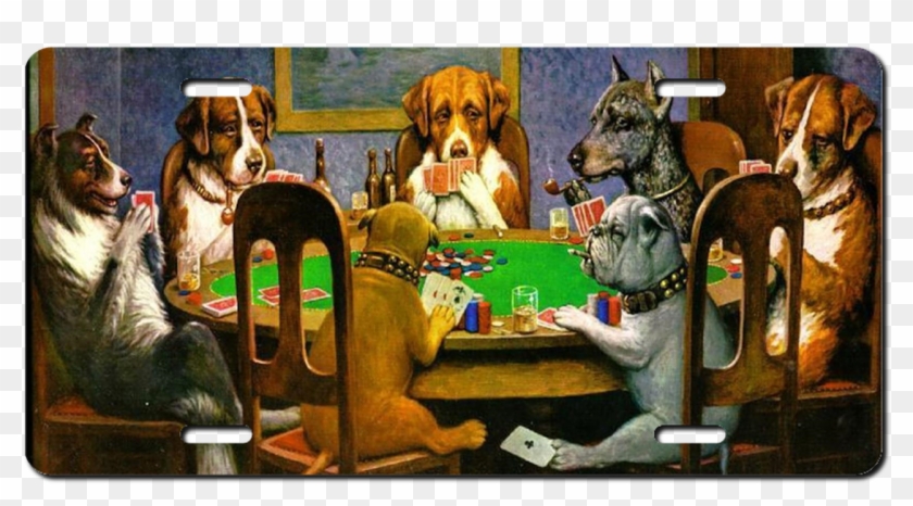 Dogs Playing Poker Clipart
