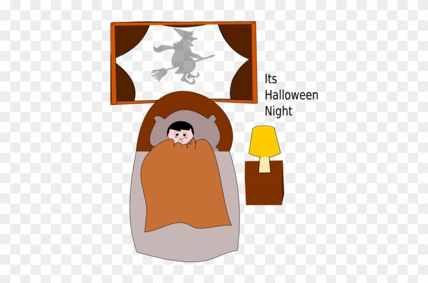 Dark Night Halloween Cartoon Dream - Halloween Clipart