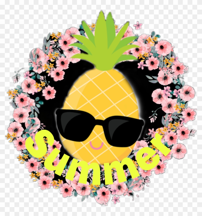 #summer #flores #abacaxi #verao #tropical #desafio - Seedless Fruit Clipart #3492720