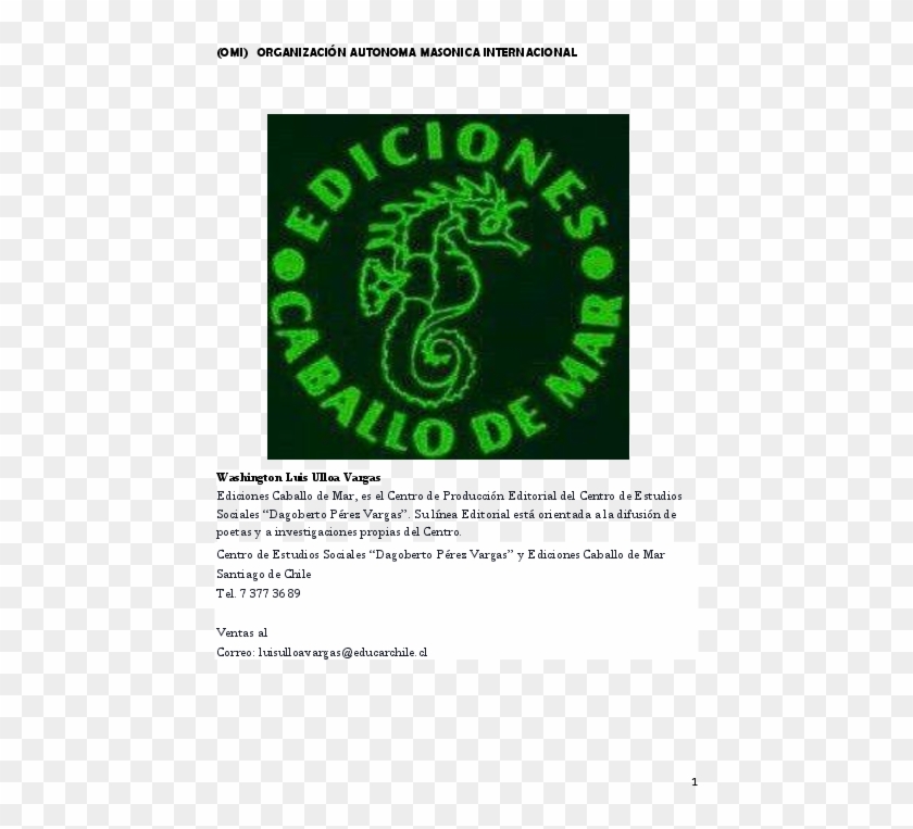 Pdf Omi Organización Autonoma Masonica Internacional - Circle Clipart