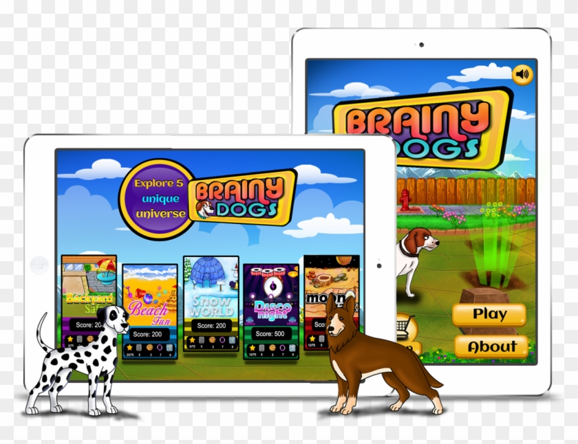 Enjoy Brainy Dogs Playing On Various Devices Like Iphone, - Boxer Clipart #3492852