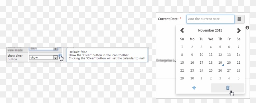 Won't Show The Clear Button In The Date Picker Calendar - Datepicker Clear Field Clipart