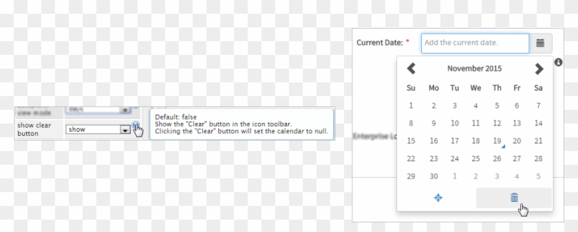 Won't Show The Clear Button In The Date Picker Calendar - Datepicker Clear Field Clipart #3492952