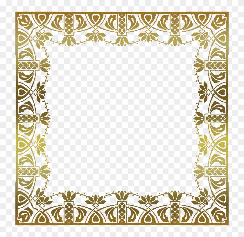 Frames Png Format Labels Freebies - Gold Picture Frame Clipart #3493036