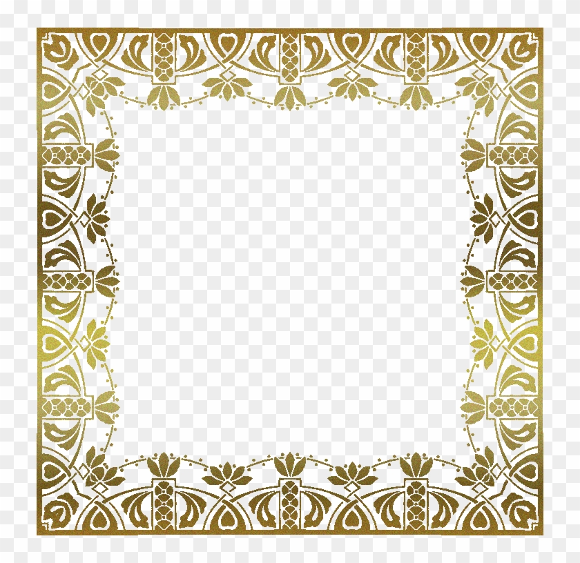 Frames Png Format Labels Freebies - Gold Picture Frame Clipart