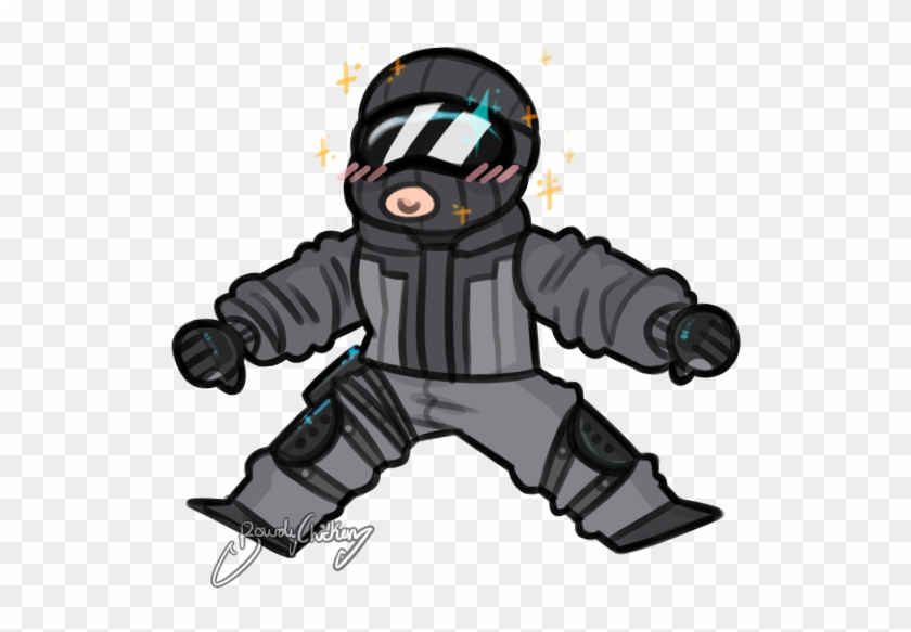 Oh God Oh Fuck Here He Comes, Recruit Is Bussin It - Recruit R6s Fan Art Clipart #3493468