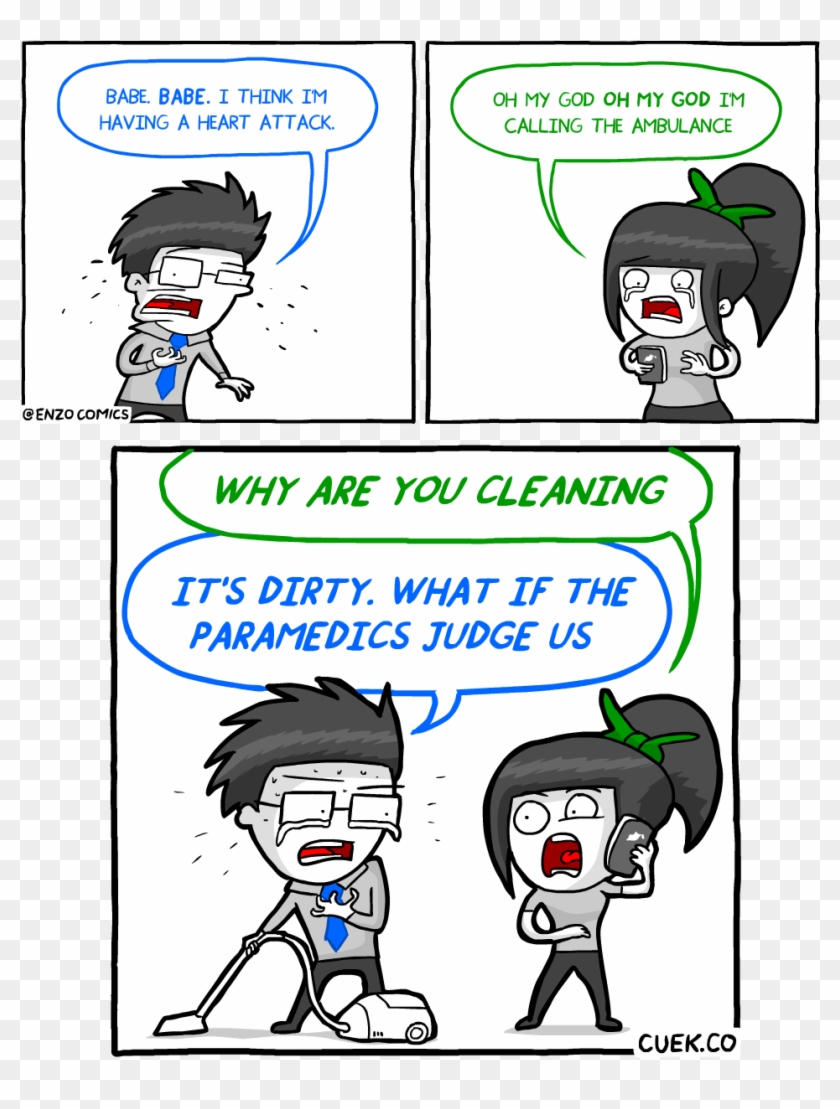 One Time We Hired A Cleaner And When They Arrived They - Cartoon Clipart