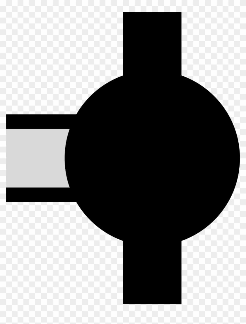 Bsicon Xbhf-r Black - Sign Clipart #3493908