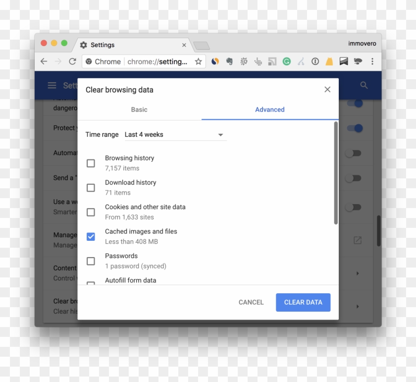 Delete Caches In Chrome - Odoo Woocommerce Clipart #3494063