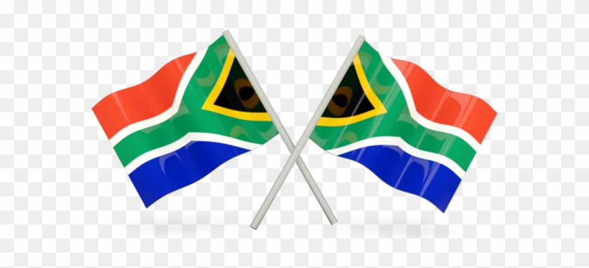 Two South African Flags Clipart