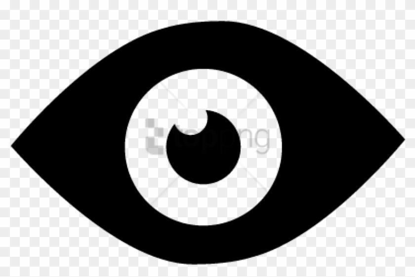 Free Png Eye Icon Black - Circle Clipart