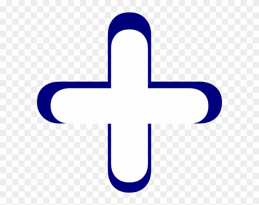 Blue Addition Symbol Clipart