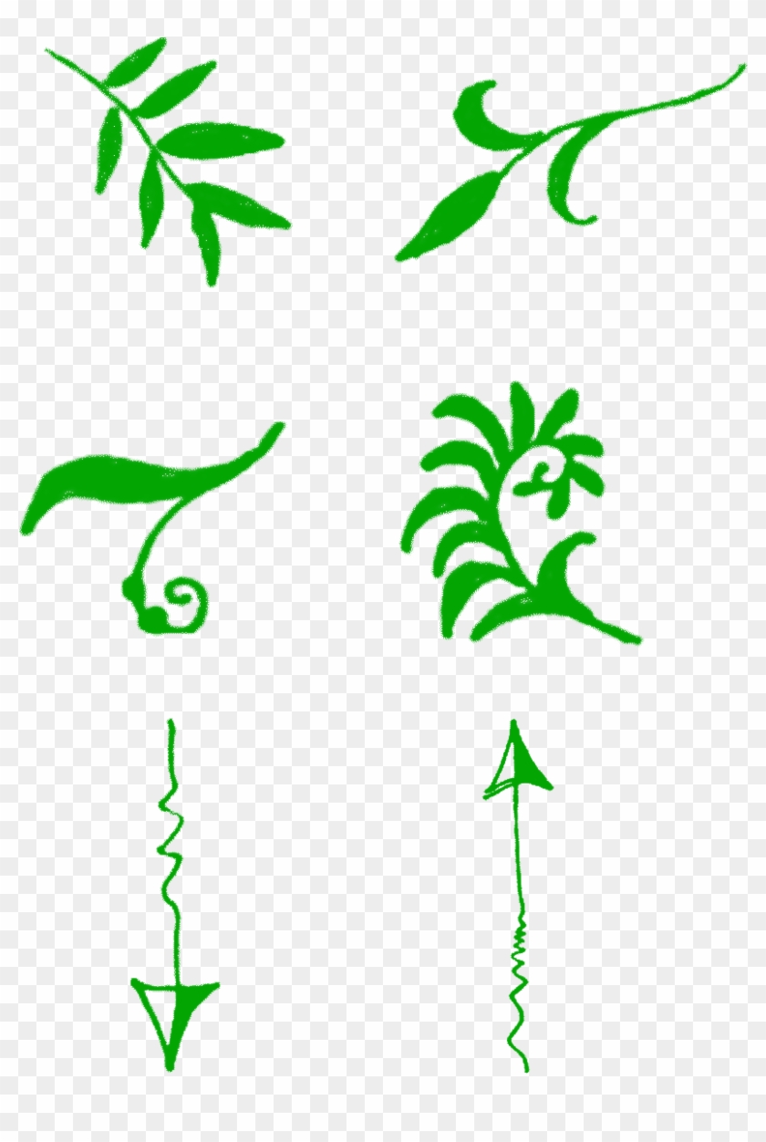 Green Leaves Commercial Simple Png And Psd - Borders Clipart