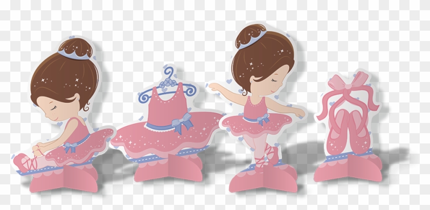 Decoração Mesa De Festa Bailarina , Png Download - Festa Infantil Decoração Festa Bailarina Luxo Clipart #3494801