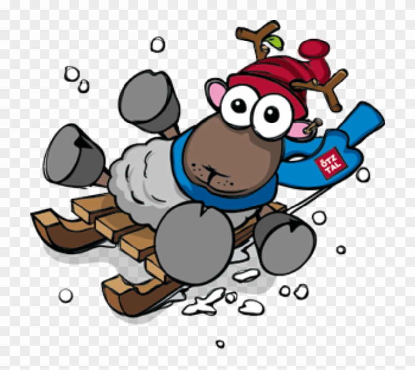 In The Oetz Region There Are Fun Packed Tobogganing - Cartoon Clipart
