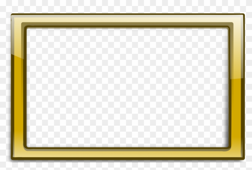 Gold Border Frame Png Transparent - Golden Photo Frame Hd Clipart #3496065