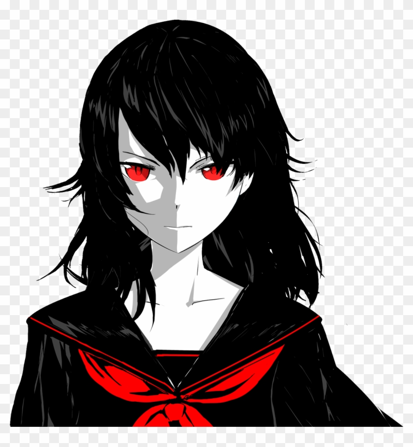 Yanderedev - Yandere Chan With Her Hair Down Clipart